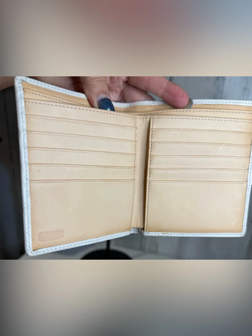 Coach Hampton Pastel Striped Wallet Spring 2004  EUC
